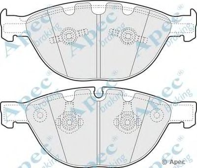 APEC BRAKING pad1353 -  Комплект тормозных колодок, дисковый тормоз